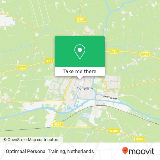 Optimaal Personal Training, Jan Rodenhuisplein 3 map