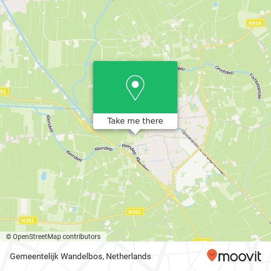 Gemeentelijk Wandelbos map