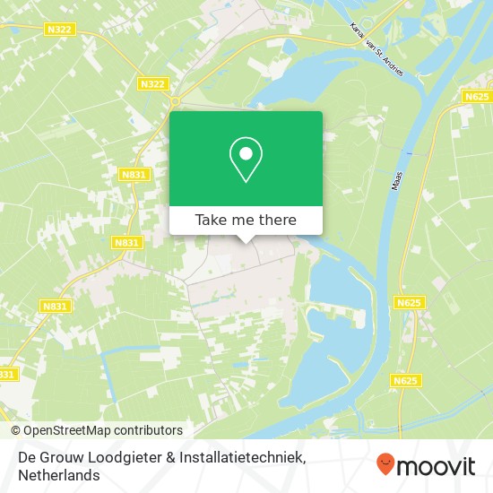 De Grouw Loodgieter & Installatietechniek Karte