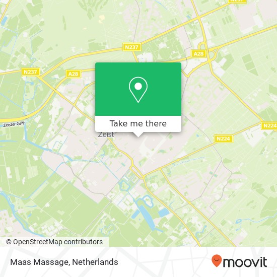 Maas Massage, Rozenstraat 19G map