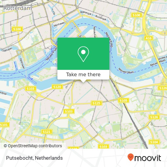 Putsebocht, 3073 HT Rotterdam map