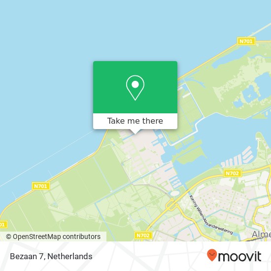Bezaan 7, 1319 Almere-Stad map