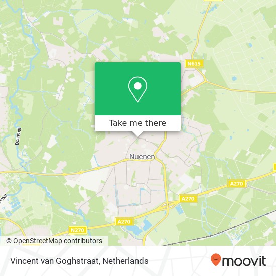 Vincent van Goghstraat, 5671 GB Nuenen map