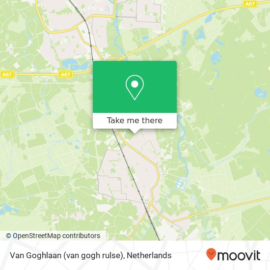 Van Goghlaan (van gogh rulse), 5591 Heeze map