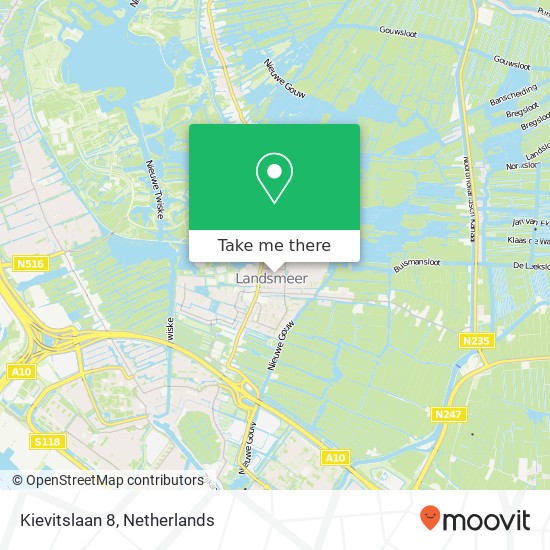 Kievitslaan 8, 1121 ED Landsmeer Karte