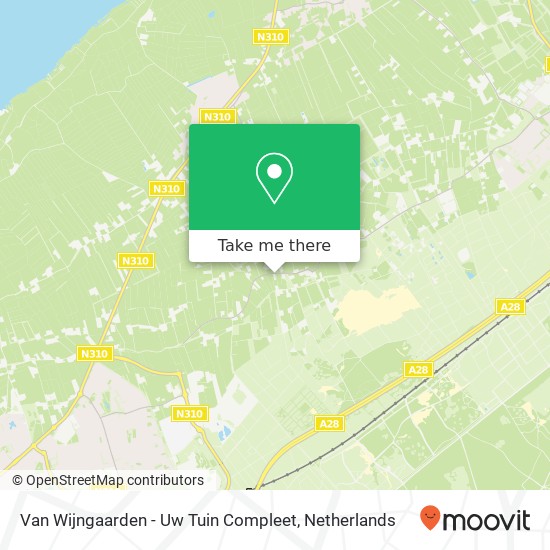 Van Wijngaarden - Uw Tuin Compleet, Bovenweg 67 map