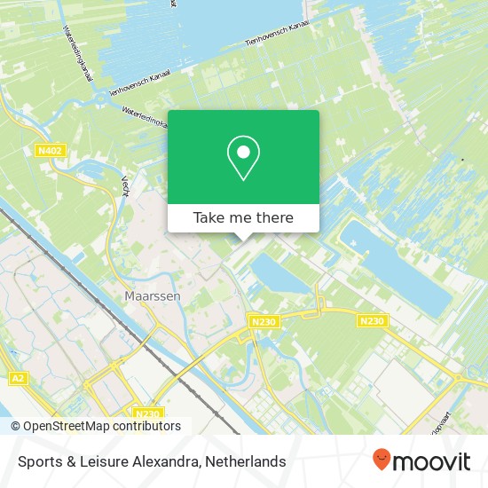 Sports & Leisure Alexandra, Maarsseveensevaart 90 map