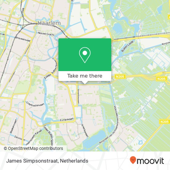 James Simpsonstraat, 2035 SZ Haarlem map