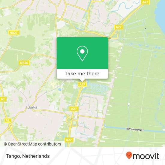 Tango, Rijksweg A 27 map