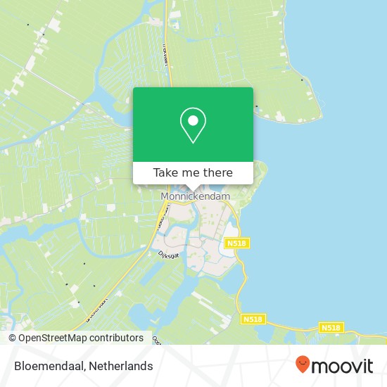 Bloemendaal, Bloemendaal, 1141 Monnickendam, Nederland Karte