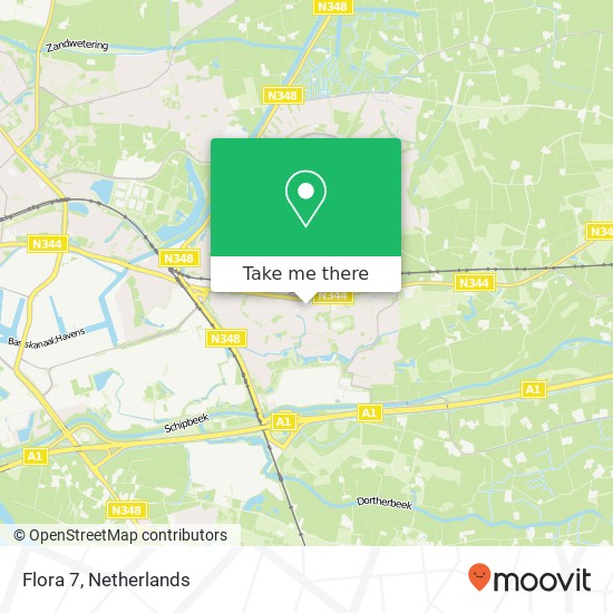 Flora 7, Flora 7, 7422 LN Deventer, Nederland map