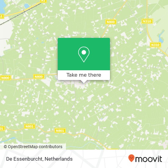De Essenburcht, Schoonbeekhof 1 map