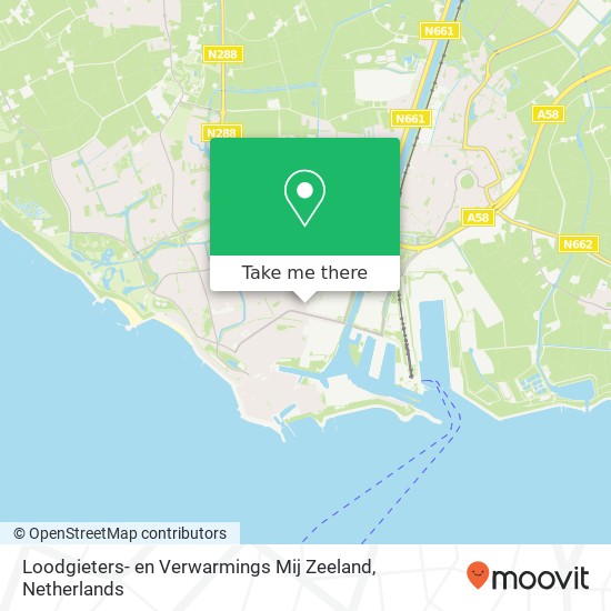 Loodgieters- en Verwarmings Mij Zeeland, Van Dishoeckstraat 225 map
