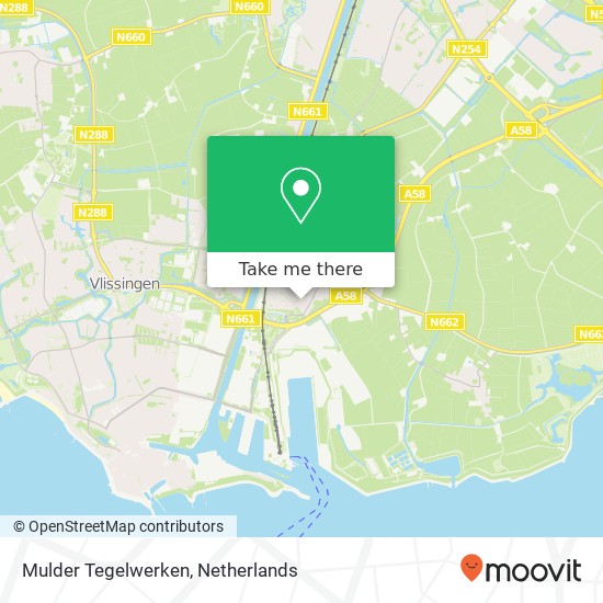 Mulder Tegelwerken, Zwartezeestraat 18 Karte