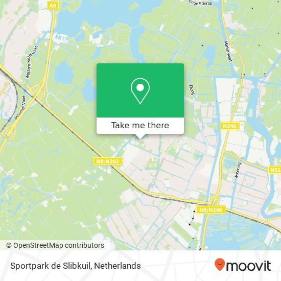 Sportpark de Slibkuil, Komarowlaan map