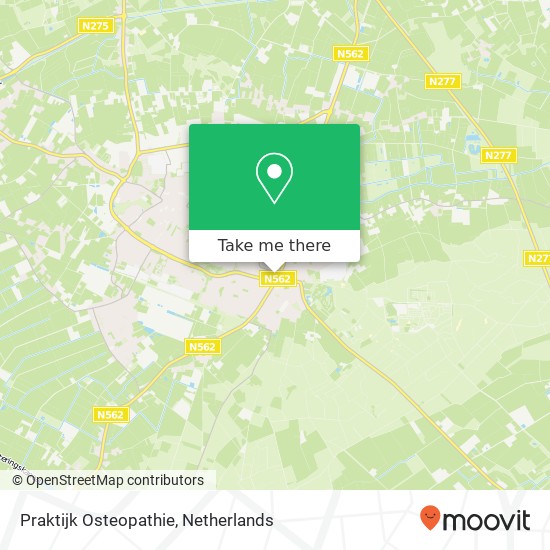 Praktijk Osteopathie, Van Hovellstraat 76 map