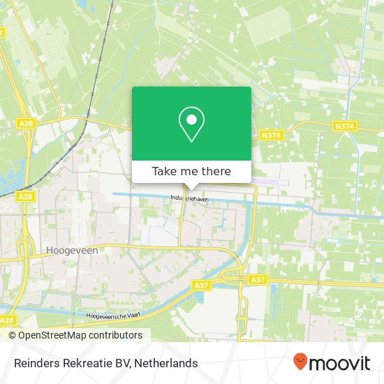 Reinders Rekreatie BV, Stephensonstraat 4 map