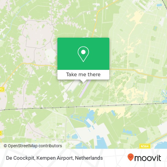 De Coockpit, Kempen Airport, Luchthavenweg 16 Karte