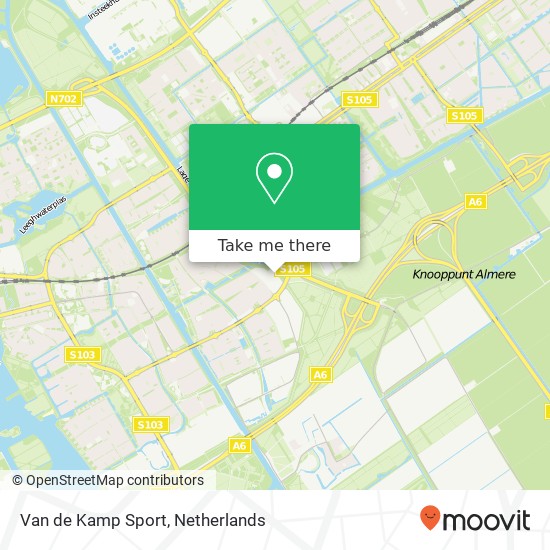 Van de Kamp Sport, Edvard Munchweg 23 map