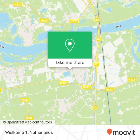 Wielkamp 1, Wielkamp 1, 5301 DB Zaltbommel, Nederland map