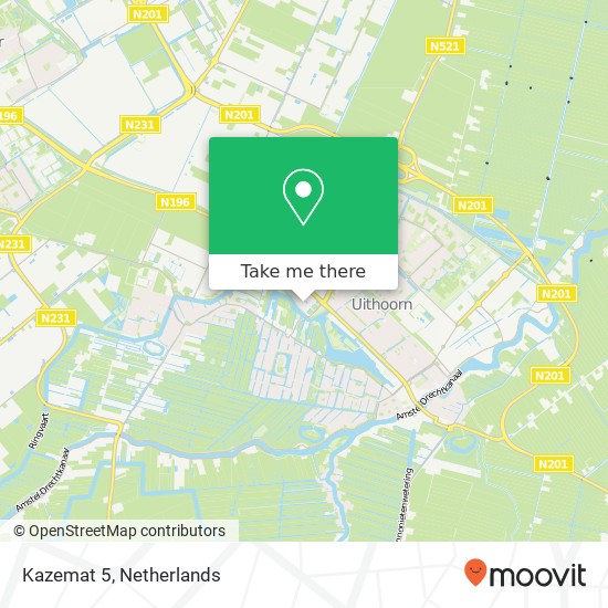 Kazemat 5, 1421 LL Uithoorn map