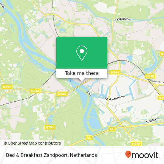 Bed & Breakfast Zandpoort, Zandpoort 18 map