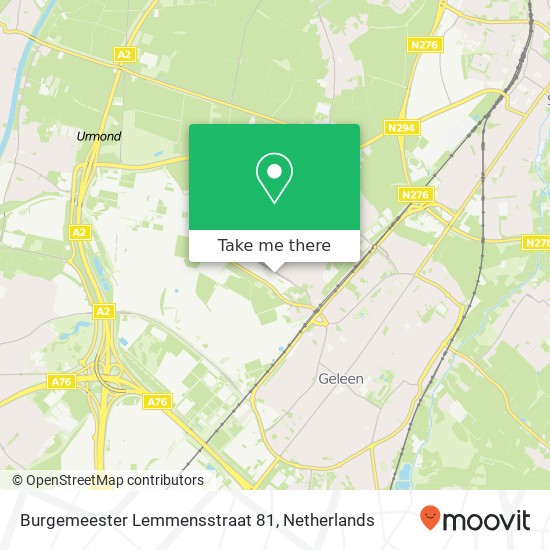 Burgemeester Lemmensstraat 81, 6163 JC Geleen map