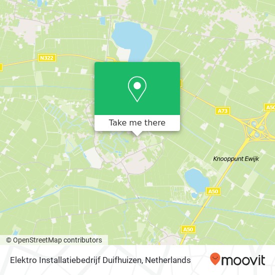 Elektro Installatiebedrijf Duifhuizen, Elzendweg 12 map