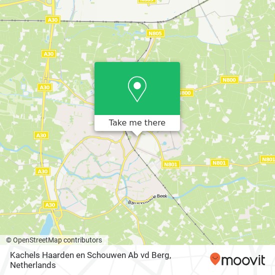 Kachels Haarden en Schouwen Ab vd Berg, Van Zuijlen van Nieveltlaan Karte