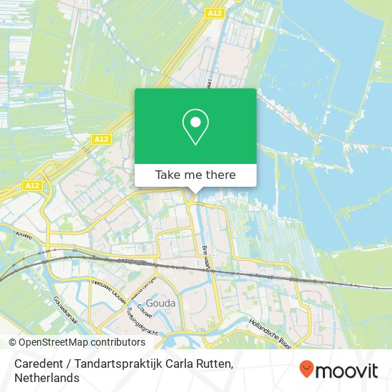 Caredent / Tandartspraktijk Carla Rutten, Breevaarthoek 59 map