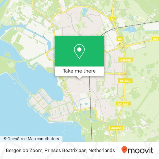 Bergen op Zoom, Prinses Beatrixlaan map