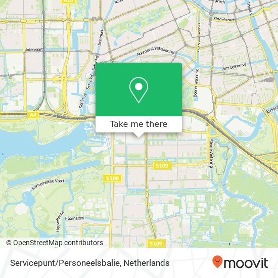 Servicepunt / Personeelsbalie, Servicepunt / Personeelsbalie, 1081 Amsterdam, Nederland Karte