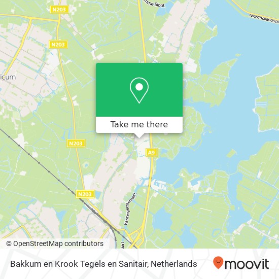 Bakkum en Krook Tegels en Sanitair, Geesterweg 10 Karte