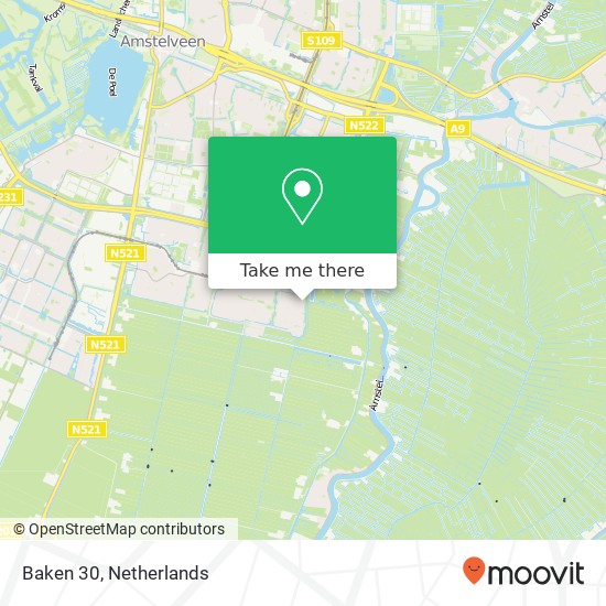 Baken 30, 1186 DC Amstelveen map