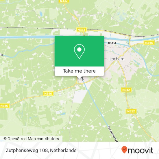 Zutphenseweg 108, Zutphenseweg 108, 7241 SE Lochem, Nederland map