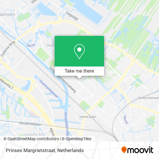 Prinses Margrietstraat map