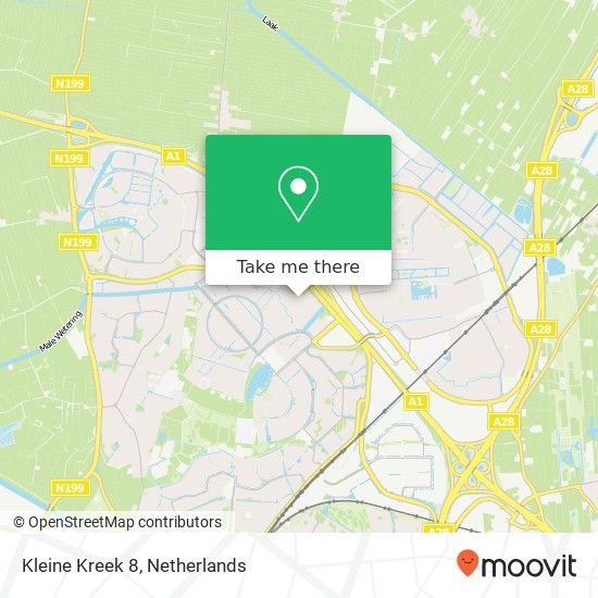 Kleine Kreek 8, 3823 JX Amersfoort map