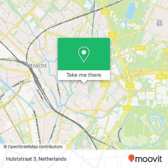 Hulststraat 3, 3581 VX Utrecht map