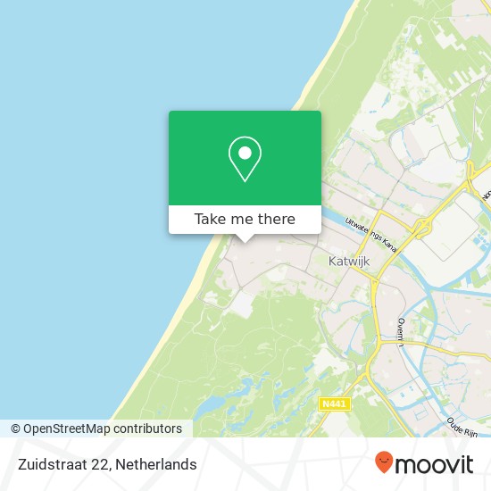 Zuidstraat 22, 2225 GW Katwijk aan Zee map