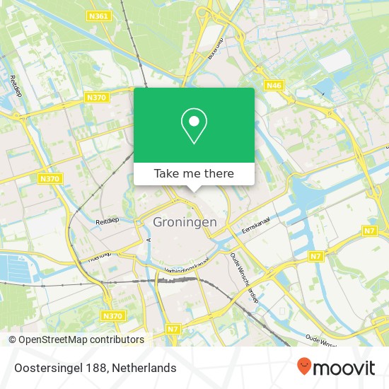Oostersingel 188, 9711 XM Groningen Karte