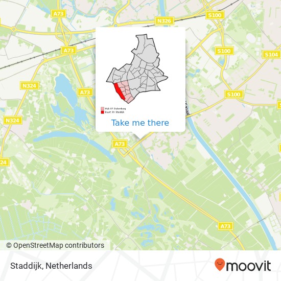 Staddijk, 6536 Nijmegen map