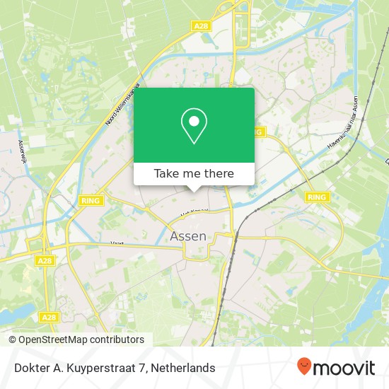 Dokter A. Kuyperstraat 7, 9402 CN Assen map