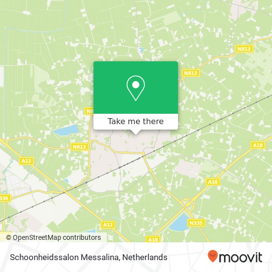 Schoonheidssalon Messalina, Lange Spruit 47 map