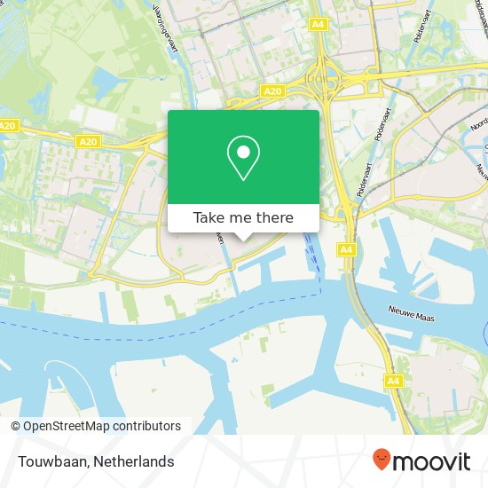 Touwbaan, Touwbaan, 3134 Vlaardingen, Nederland Karte