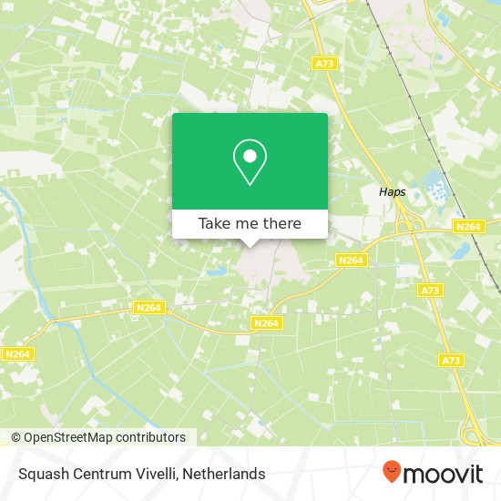 Squash Centrum Vivelli, Margrietstraat 7 map