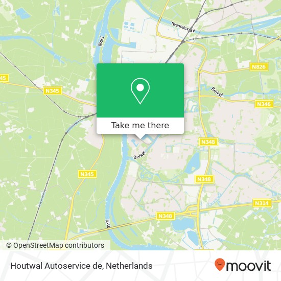 Houtwal Autoservice de, Houtwal 18B map