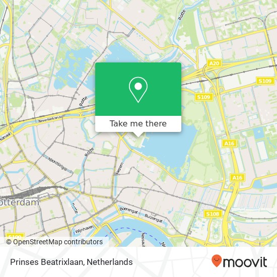 Prinses Beatrixlaan, Pr. Beatrixlaan, 3062 Rotterdam, Nederland map