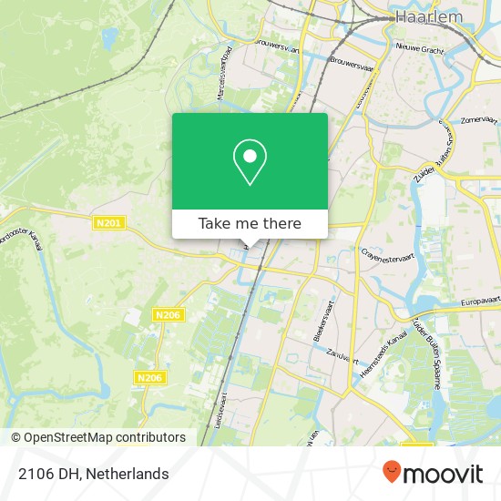 2106 DH, 2106 DH Heemstede, Nederland map
