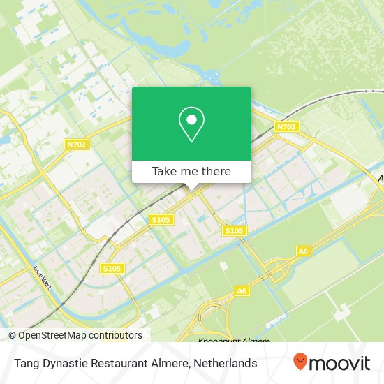 Tang Dynastie Restaurant Almere, Sumatraweg 2 Karte