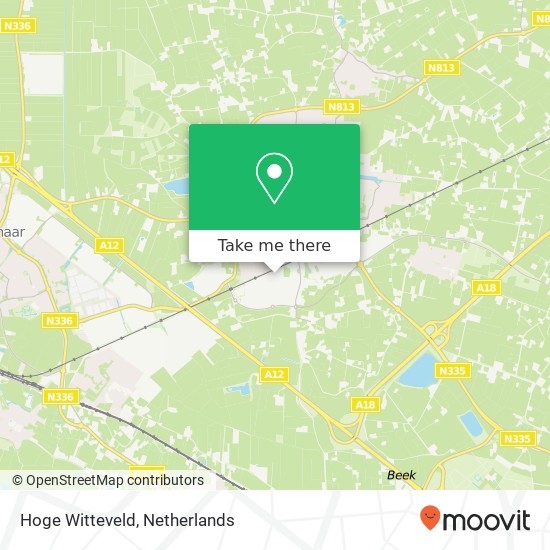 Hoge Witteveld, 6942 RC Didam Karte